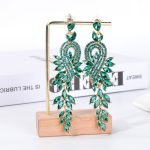 European and American Retro Alloy Rhinestone Earrings High-grade Earrings Women's Chain Tassel Earrings Light Luxury Small Chanel Style Earrings