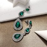 European and American Retro Alloy Rhinestone Earrings High-grade Earrings Women's Chain Tassel Earrings Light Luxury Small Chanel Style Earrings