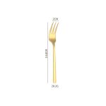 stainless steel square handle tableware weighted thickened exquisite knife, fork and spoon suit restaurant hotel tableware