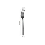 stainless steel square handle tableware weighted thickened exquisite knife, fork and spoon suit restaurant hotel tableware