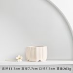 Longli Ceramic Flower Pot Fleshy Small Flower Pot ins Simple Home Mini Flower Pot Ornaments Decoration Ornaments Potted Plant Green Plant