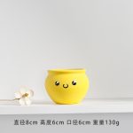 Longli Ceramic Flower Pot Fleshy Small Flower Pot ins Simple Home Mini Flower Pot Ornaments Decoration Ornaments Potted Plant Green Plant