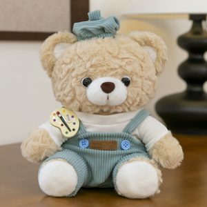 30cm Mocha bear blue Plush Doll