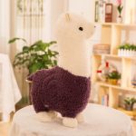 38cm Purple Alpaca Doll plush toy sleeping pillow doll