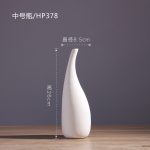 Nordic style simple ceramic vase ornaments white pigment dried flower Flower home decoration