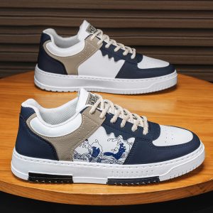 [Color: Blue] New spring board shoes trend Joker soft bottom sports casual white shoes
