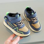 [Color : Royal blue] Spring and Autumn New Children's sneaker Casual Shoes for Boys and Girls High-top Board Shoes Soft Sole