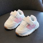 [Color : Pink] Soft bottom baby sneaker spring and autumn new baby toddler shoes non-slip