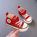 [Color : Red] Baby girl toddler shoes baby shoes baby soft bottom spring and autumn small boy canvas shoes