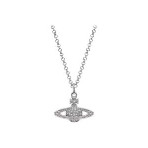 [Color : White Gold] High Version Empress Dowager Diamond Plane Saturn Necklace