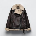 [Color : Brown] PB & ZA Fall/Winter New Women's Wear Belt Fleece Lining Double-sided Long Jacket Coat