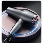 [Color : Gray] Hair dryer hair salon dedicated high-power hair dryer household large wind hot and cold fast dry hair